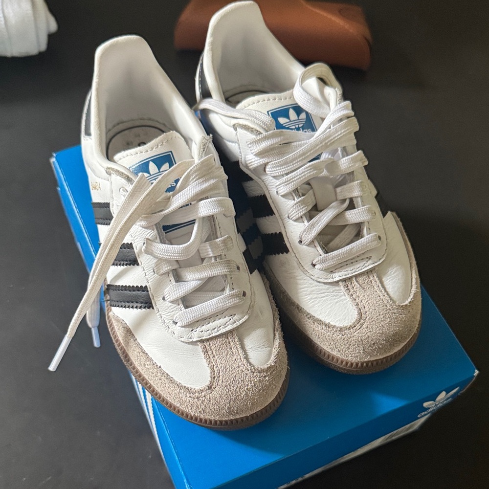 Adidas White and Black Classic Sneakers